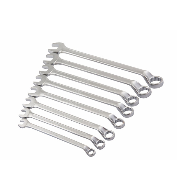 Bộ 8 cái cờ lê 2 đầu vòng loại sâu và miệng bằng thép CrV (8-10-12-13-14-15-17-19mm) Kendo - 15201