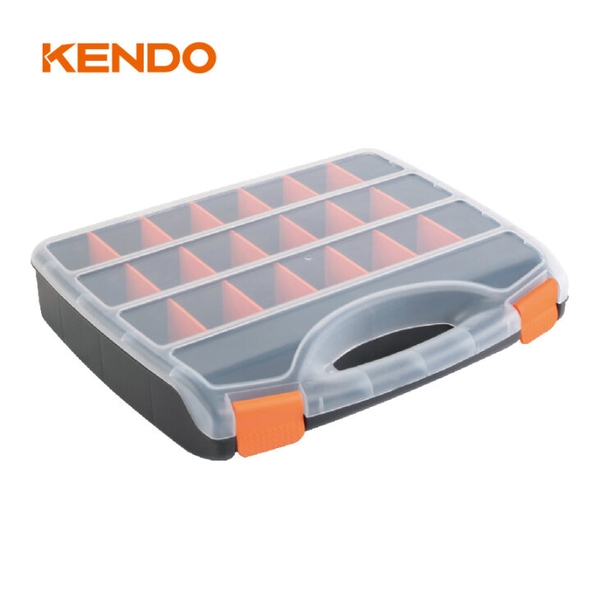 Hộp nhựa đựng đồ nghề 23 ngăn kích thước 38 x 31 x 7 cm Kendo – 90223