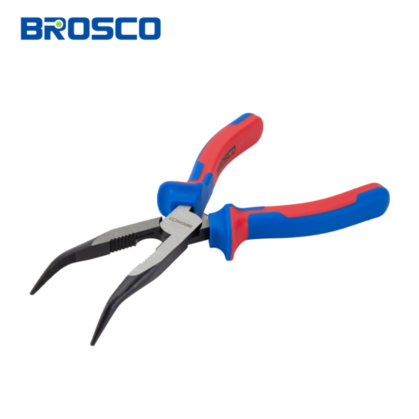 Kìm nhọn mũi cong công nghiệp bằng thép Cr-V Brosco