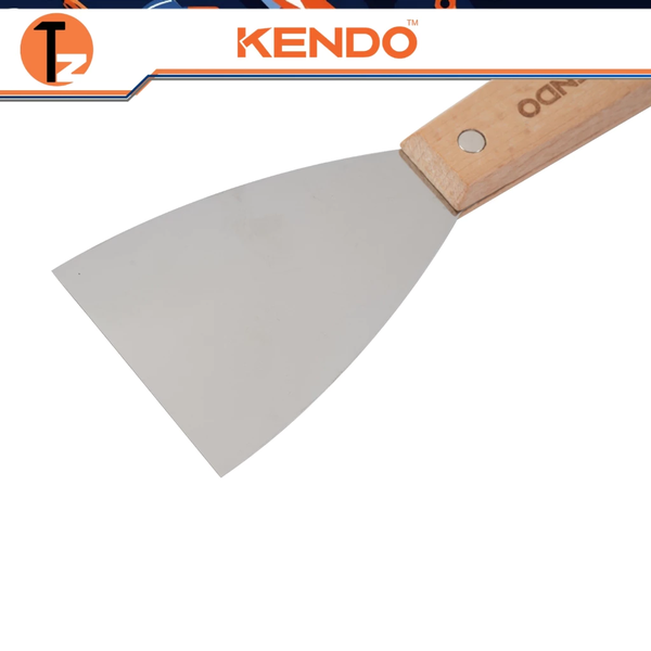 Dao trét bột cán gỗ lưỡi thép không gỉ Kendo (30-150mm)