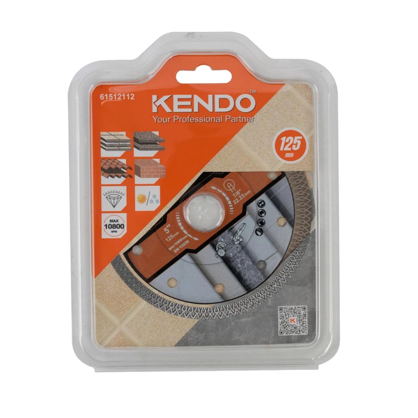 Lưỡi cắt kim cương siêu mỏng Ultrathin 105mm - 125mm mép dạng lưới Turbo Kendo