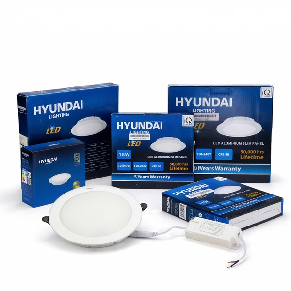[CHÍNH HÃNG] ĐÈN LED TRÒN ÂM TRẦN HYUNDAI HRRP 10W 15W 20W – ÁNH SÁNG 4000K / 6500K – SIÊU MỎNG