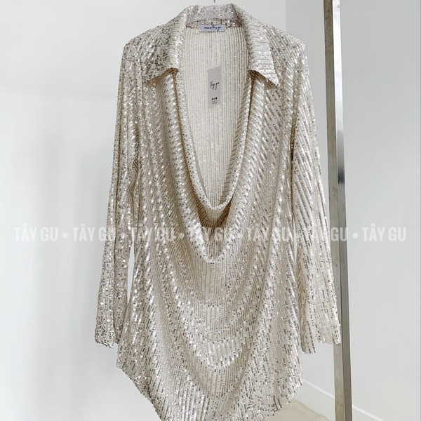 Đầm Thiết Kế Sơ Mi Cổ Đổ Luxe - DTK54