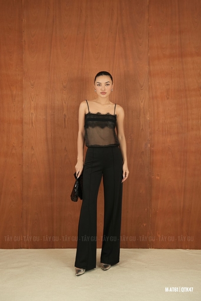 Quần Thiết Kế Dáng Loe Lưng Vừa Thanh Lịch TYLIN Taygu | QTK47