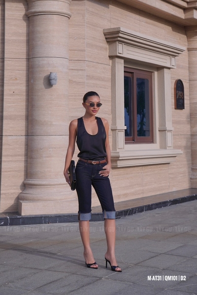 Quần Jean Lửng Gấp Line Trẻ Trung Trendy TALY Taygu | QM101