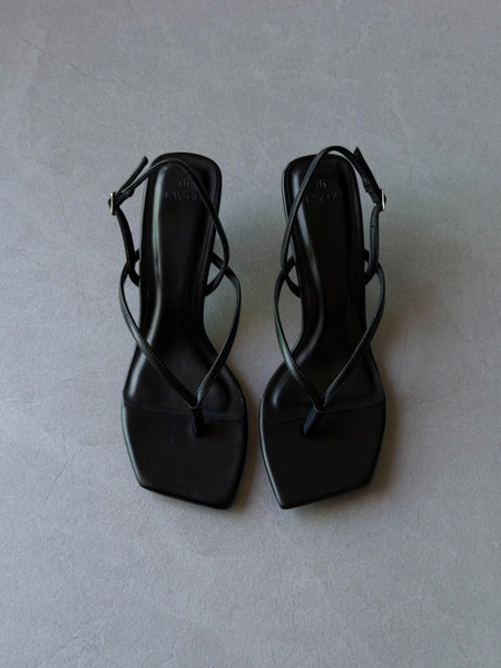 Guốc Cao Gót Mũi Vuông 7cm Gài Quai Sau MIRA Taygu | D12