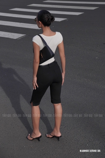 Quần Thiết Kế Lửng Xẻ Lai Có Túi Đứng Form LALA Taygu | QTK40