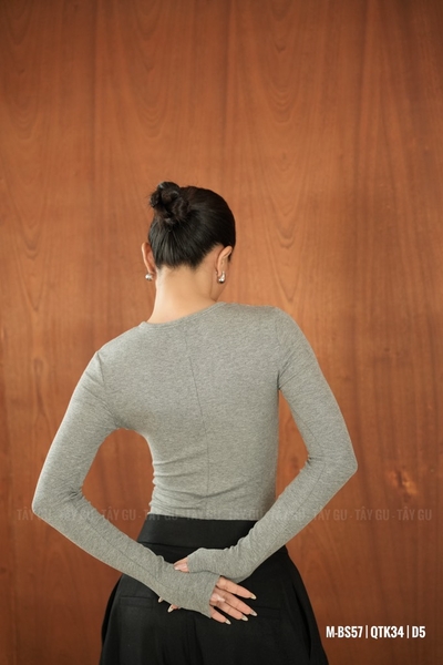 Bodysuit Thun Tay Dài Cổ Tròn 7 Nút Taygu | BS57