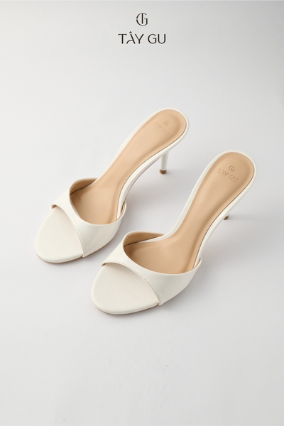 Dép Cao Gót Mũi Tròn Cao 7cm CINDER Taygu | D4