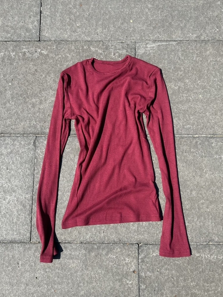 Áo Thun Gân Nhuyễn Basic Tay Dài Cổ Tròn Taygu | AM469