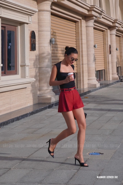 Quần Short Đùi Xếp Ly Tôn Dáng MERCI Taygu | QTK33