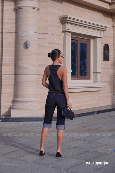 Quần Jean Lửng Gấp Line Trẻ Trung Trendy TALY Taygu | QM101