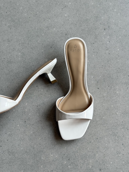 Guốc Cao Gót Mũi Vuông 4cm LANI Taygu | D10