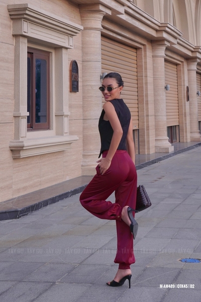 Quần Lụa Form Jogger Thanh Lịch COMFI Taygu | QTK45