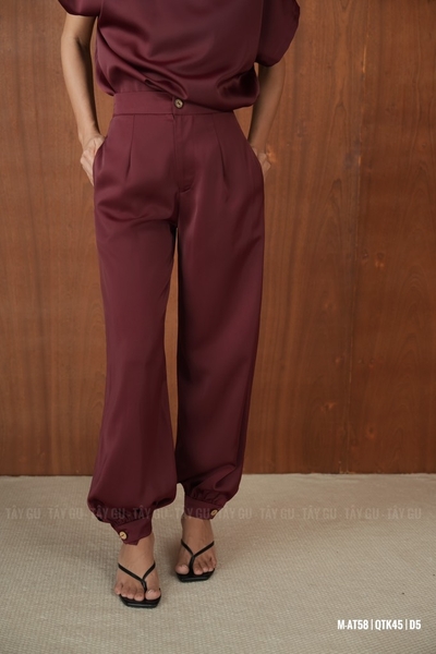 Quần Lụa Form Jogger Thanh Lịch COMFI Taygu | QTK45