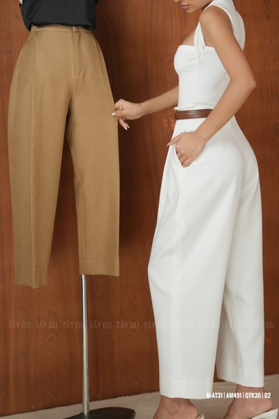 Quần Thiết Kế Dáng Suông Baggy Đứng Form MERIT Taygu | QTK30