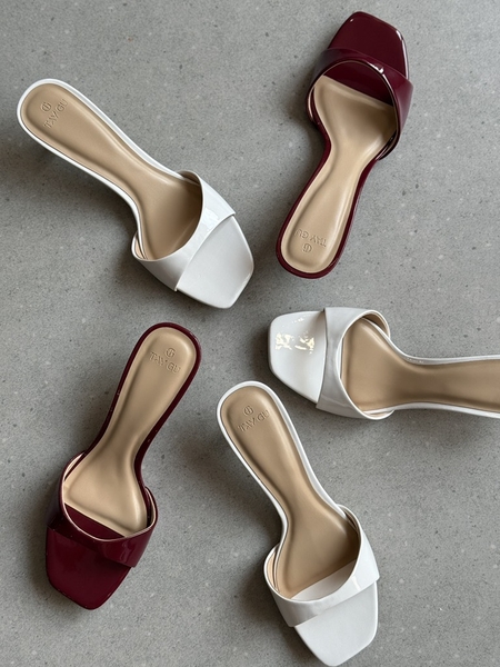 Guốc Cao Gót Mũi Vuông 4cm LANI Taygu | D10