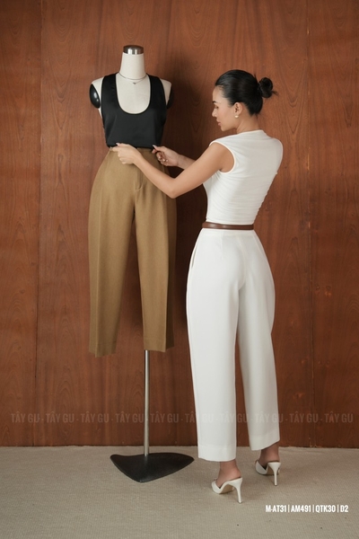 Quần Thiết Kế Dáng Suông Baggy Đứng Form MERIT Taygu | QTK30