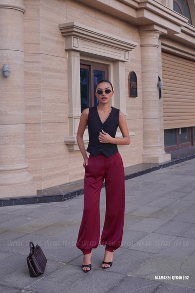 Quần Lụa Form Jogger Thanh Lịch COMFI Taygu | QTK45