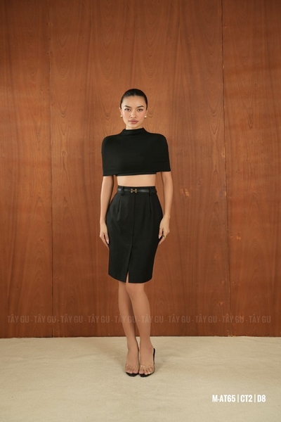 Chân Váy Lửng Xẻ Trước Thanh Lịch OFFICE Taygu | CT2