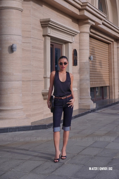 Quần Jean Lửng Gấp Line Trẻ Trung Trendy TALY Taygu | QM101