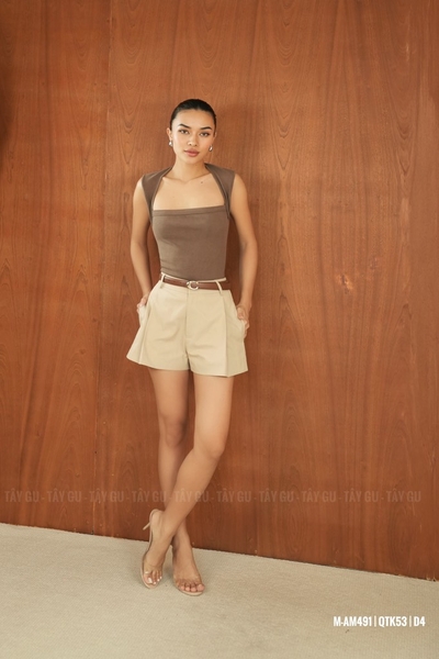 Áo Thun Cổ Vuông Tay Con Taygu | AM491