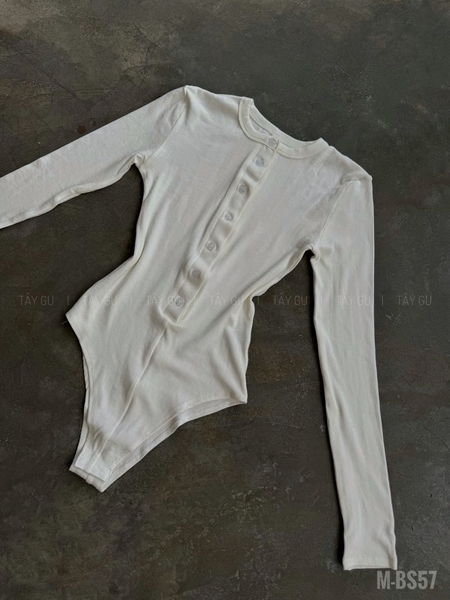 Bodysuit Thun Tay Dài Cổ Tròn 7 Nút Taygu | BS57