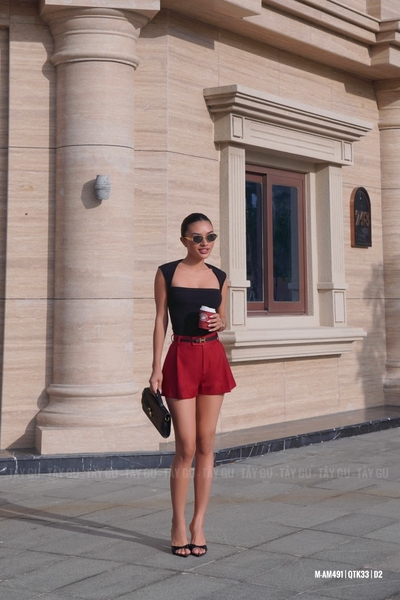 Quần Short Đùi Xếp Ly Tôn Dáng MERCI Taygu | QTK33