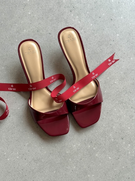 Guốc Cao Gót Mũi Vuông 4cm LANI Taygu | D10