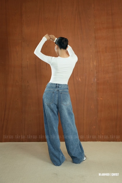 Áo Thun Gân Nhuyễn Basic Tay Dài Cổ Tròn Taygu | AM469