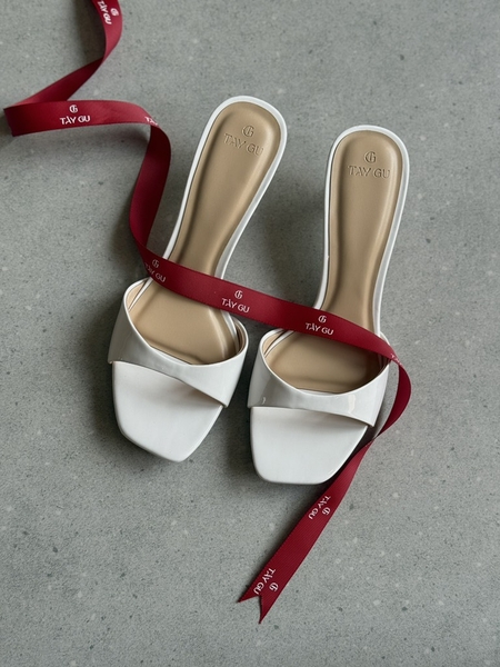 Guốc Cao Gót Mũi Vuông 4cm LANI Taygu | D10