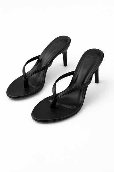 Guốc Cao Gót Xỏ Ngón Mũi Tròn 9cm KYLIE Taygu | D9