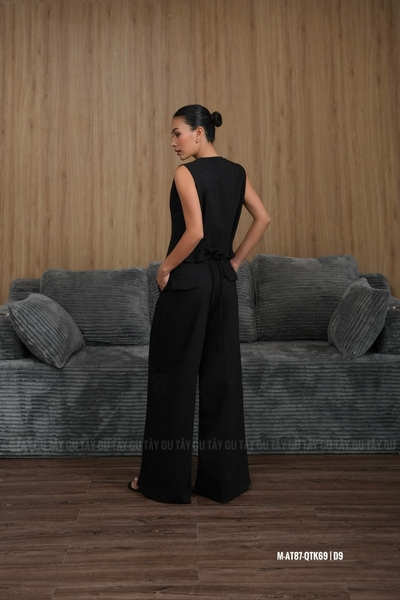 Quần Tây Suông Xếp Ly Trước Hai Nắp Túi Sau LALI Taygu | QTK69