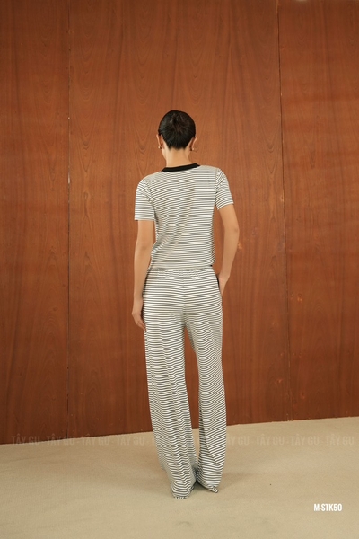 Quần Thun Dây Rút Sọc Ống Rộng TITA Taygu | QTK48