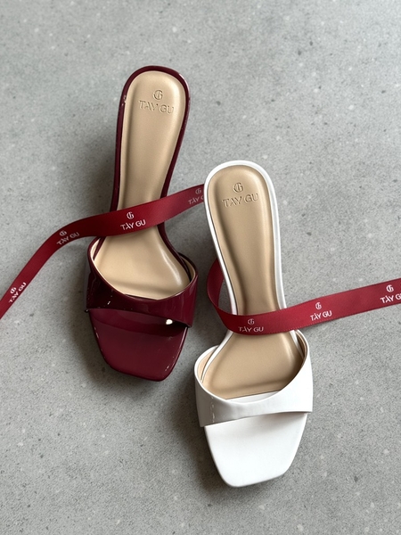 Guốc Cao Gót Mũi Vuông 4cm LANI Taygu | D10