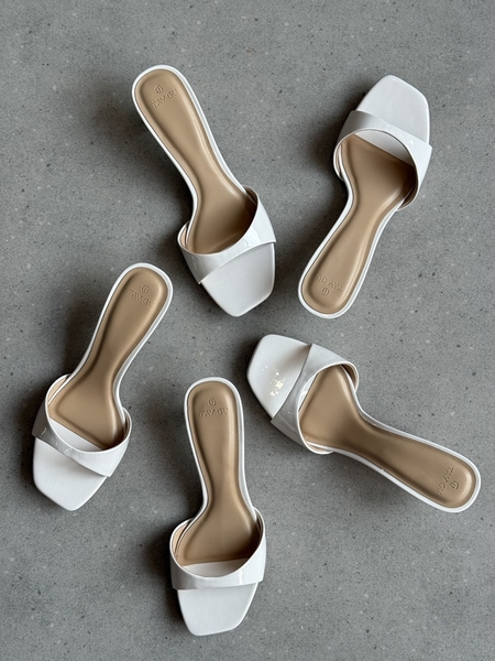 Guốc Cao Gót Mũi Vuông 4cm LANI Taygu | D10