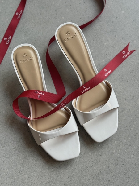 Guốc Cao Gót Mũi Vuông 4cm LANI Taygu | D10