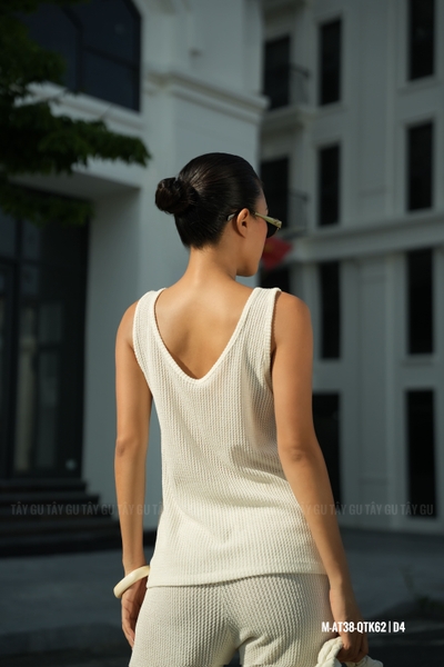 Áo Lưới Sát Nách Cổ V Đơn Giản PARA Taygu | AT38