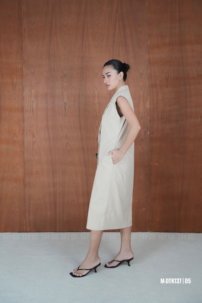 Đầm Cổ Vest Không Tay Dáng Dài BERRY Taygu | DTK137