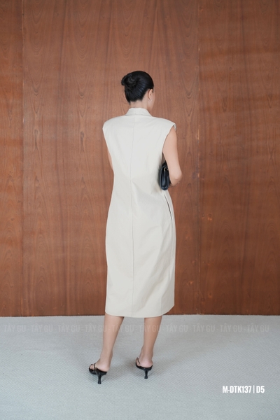 Đầm Cổ Vest Không Tay Dáng Dài BERRY Taygu | DTK137