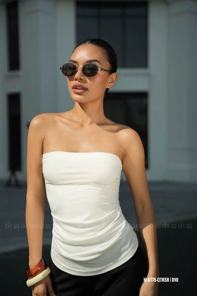 Áo Ống Ôm Body Trắng Trơn OALA Taygu | AT75