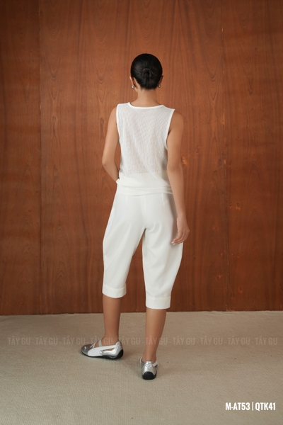 Quần Thiết Kế Lửng Qua Gối Xếp Ly Trước Thanh Lịch ESTE Taygu | QTK41