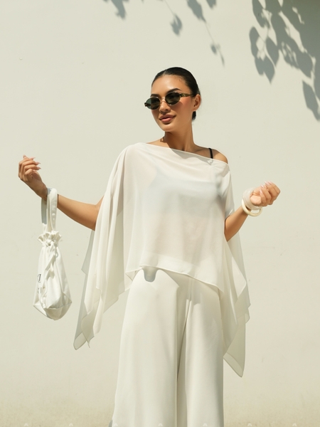 Áo Choàng Chiffon Ngắn Mặc Nhiều Kiểu HAWAI Taygu | AT34