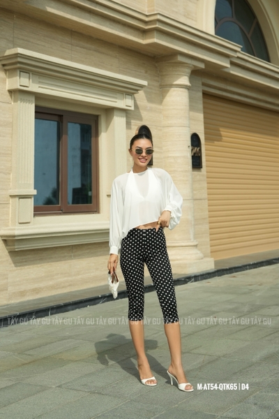 Quần Lửng Chấm Bi Cá Tính CAPRIA Taygu | QTK65