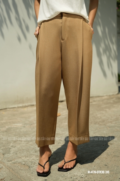 Quần Thiết Kế Dáng Suông Baggy Đứng Form MERIT Taygu | QTK30