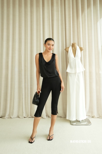 Quần Thun Thiết kế Lửng Lai Xẻ ELLY Taygu | QTK36