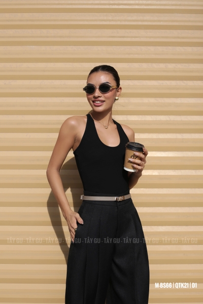 Bodysuit Thun Gân Ba Lỗ Cổ Chữ U Dễ Phối Taygu | BS66