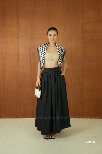 Chân Váy Xòe Dáng Tròn Dài Thanh Lịch LOSA Taygu | CT5