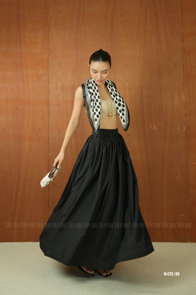 Chân Váy Xòe Dáng Tròn Dài Thanh Lịch LOSA Taygu | CT5