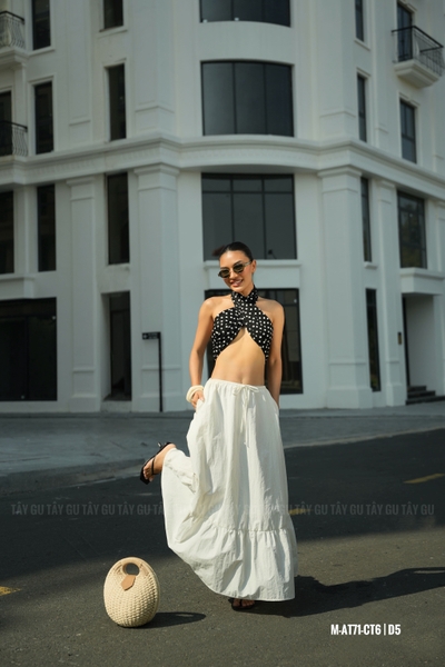 Chân Váy Xòe Tầng Dáng Dài Lưng Thun BALI Taygu | CT6